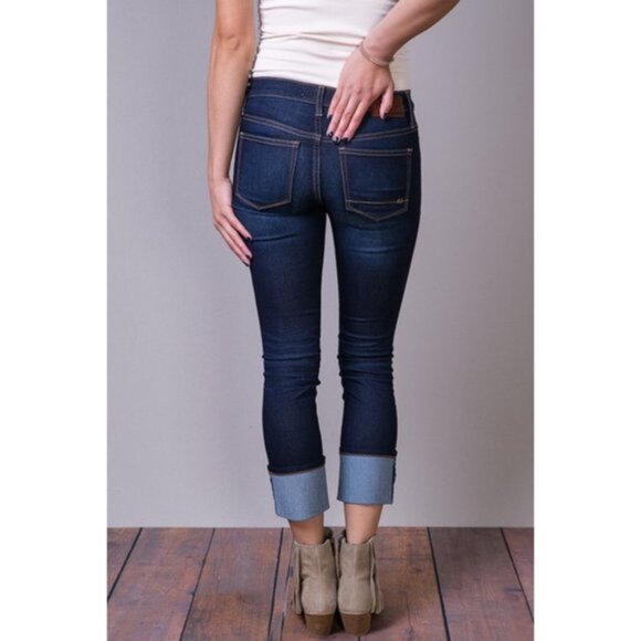 Henry & Belle Adriatic Cropped & Folded Skinny Jeans - Picture 3 of 10